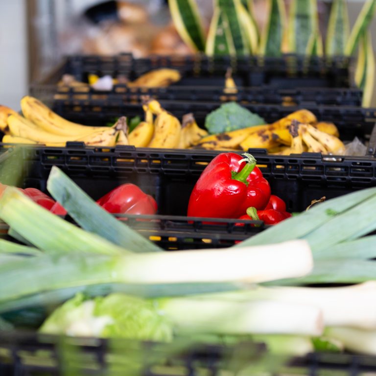 Trays of Vegetables