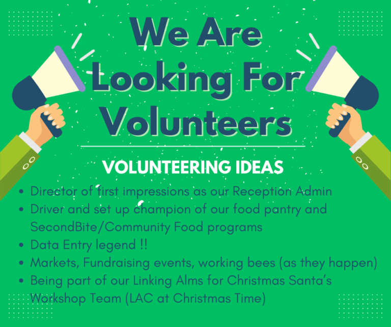 Emerald Neighbourhood Centre are looking for volunteers graphic