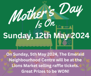 Mothers Day raffles at Lions markets on 5th May 2024