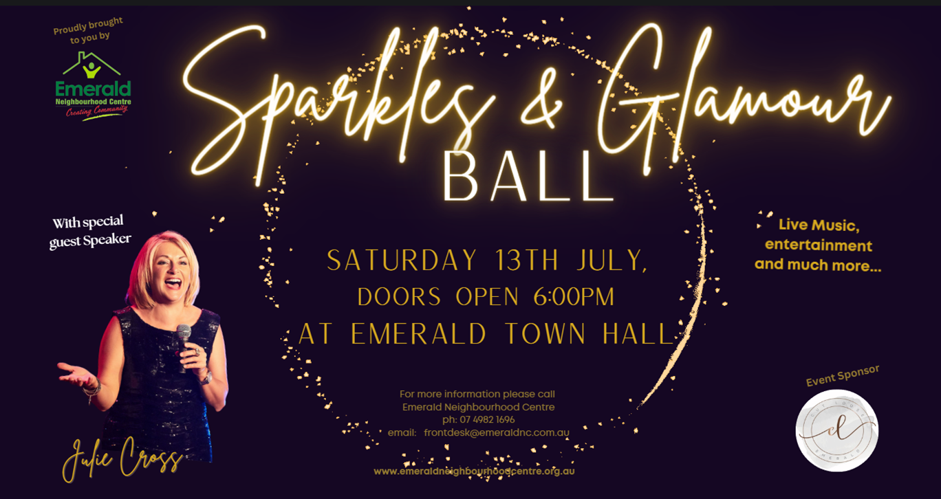 Sparkles & Glamour Ball - Saturday, 13th July 2024 at Emerald Town Hall ...