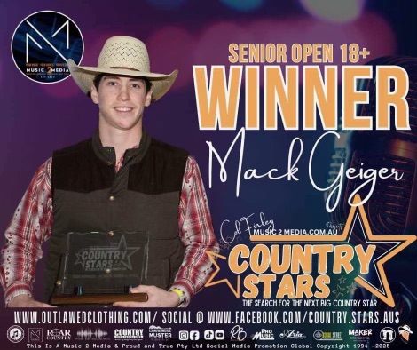 MACK GEIGER - COUNTRY STARS WINNER