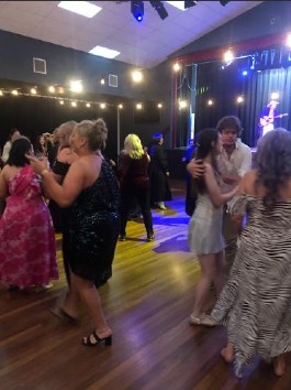 Dance floor at the Emerald Neighbourhood Centre's Sparkles Ball